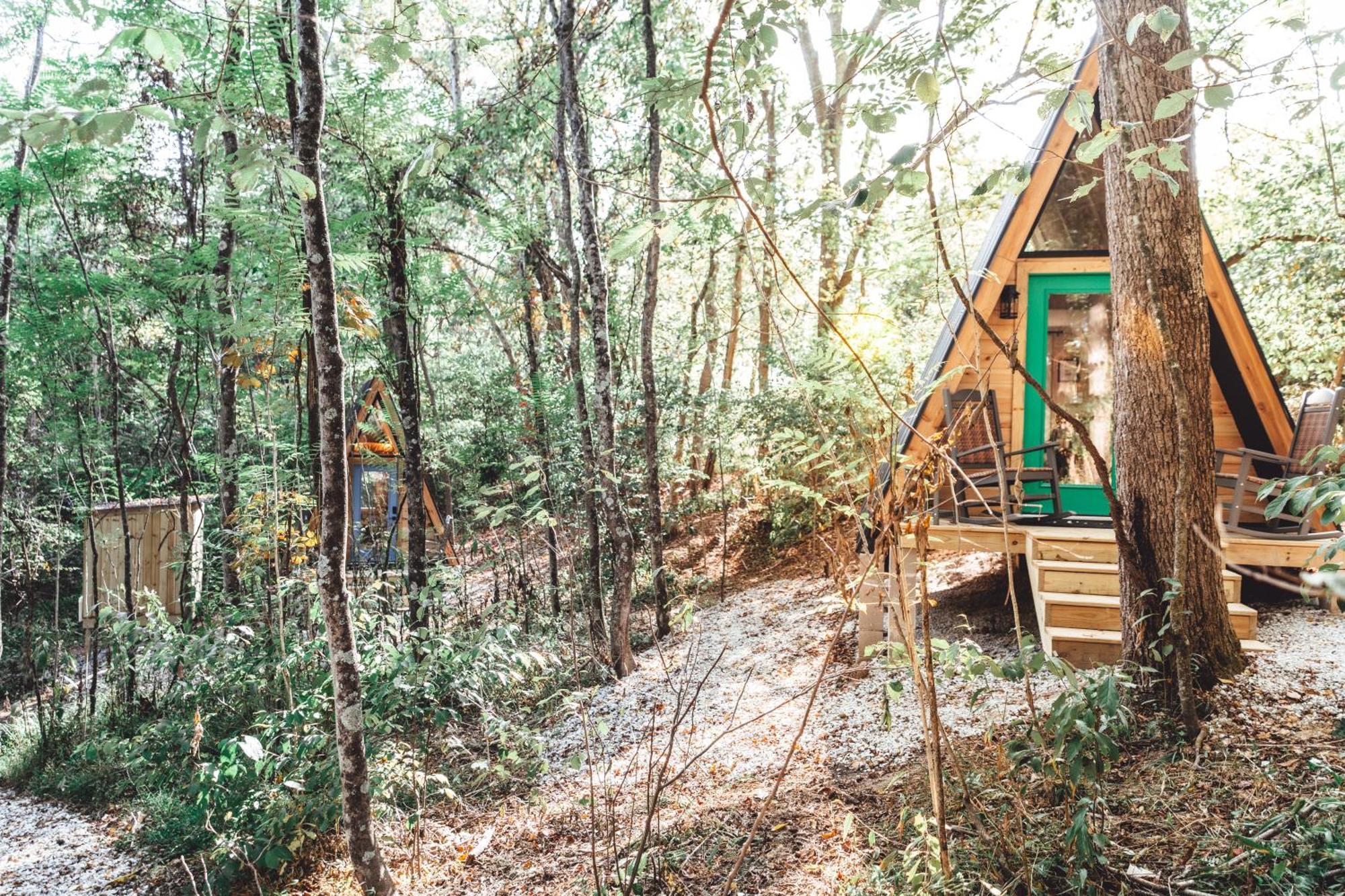 Ferienwohnung Blue Brambler Glamping A-Frame Rockbridge Exterior foto